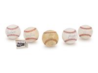 A Group of Chicago Cubs Hall of Fame Signed Autograph Baseballs and a 1973 Team Signed Baseball (Beckett Authentication Services Certified),