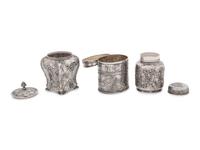 Three Silver Tea Caddies