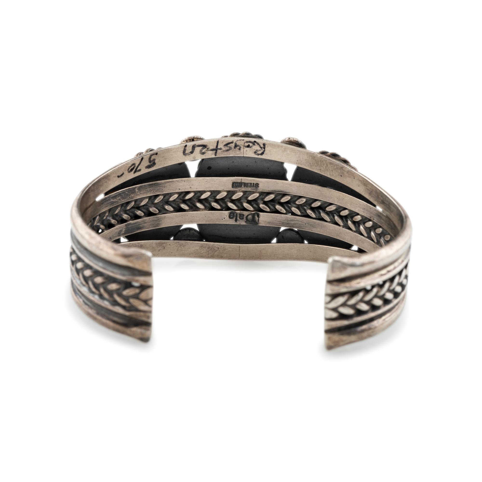 Sterling Silver and Royston Turquoise Cuff Bracelet