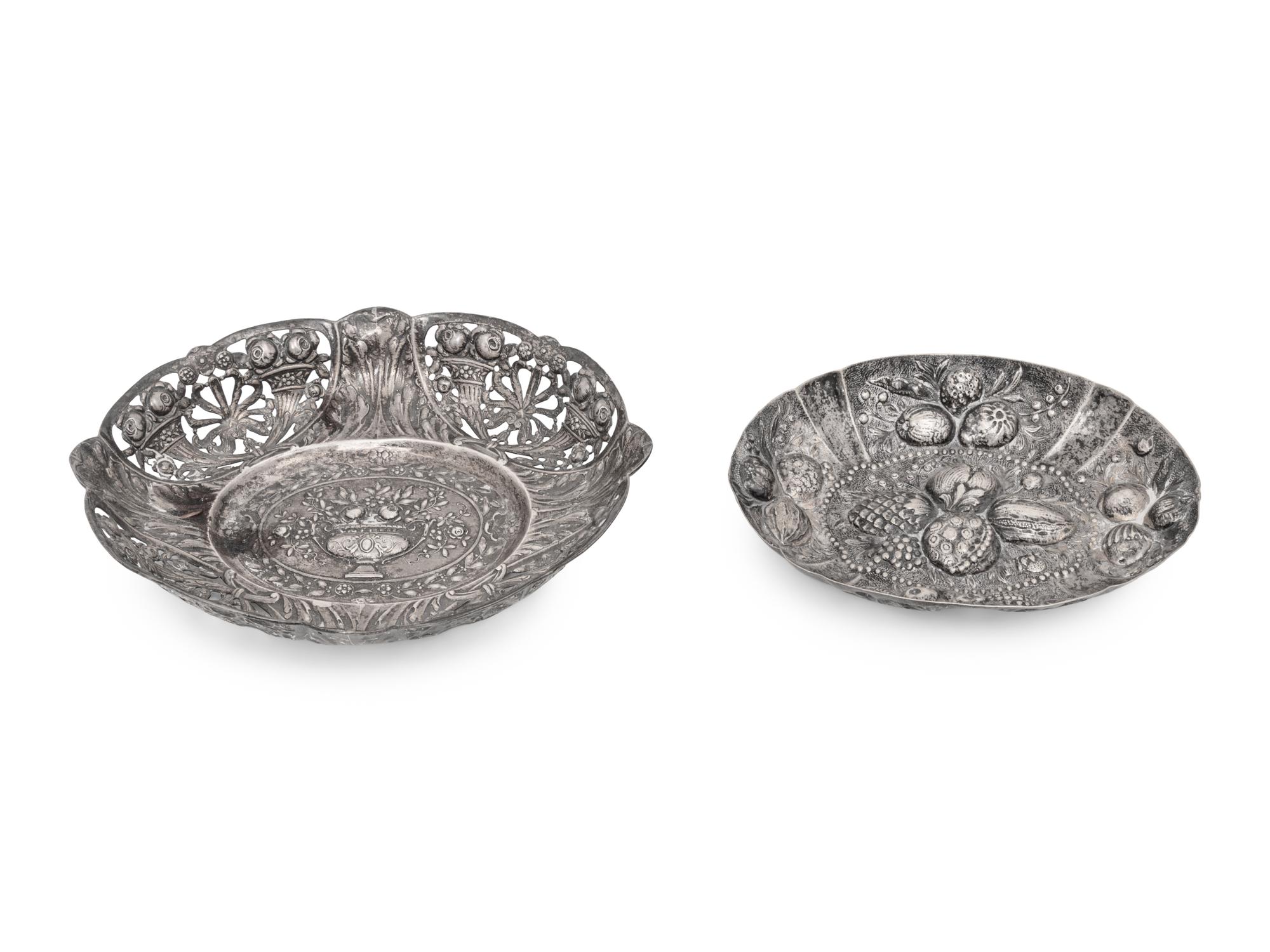 Two German Silver Table Articles