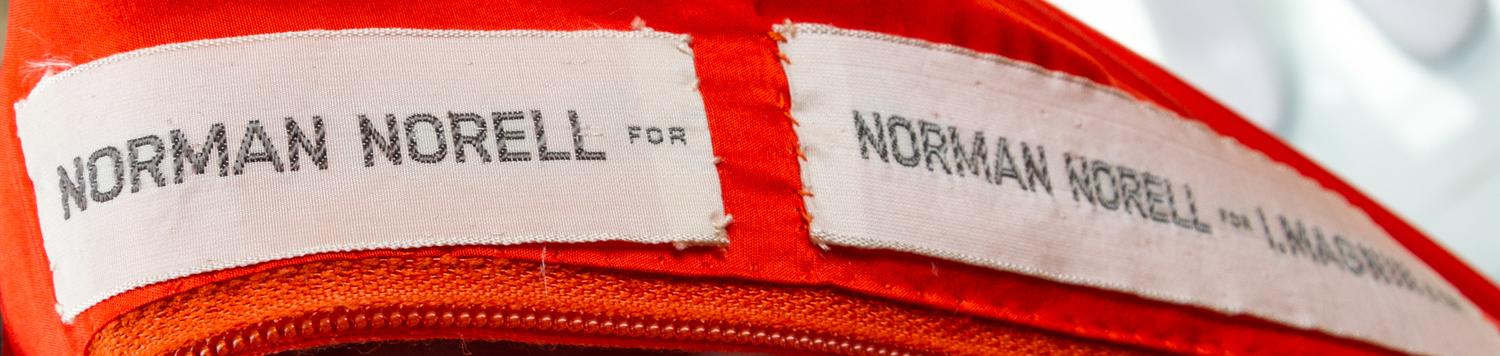 A Norman Norell Orange Wool Dress,