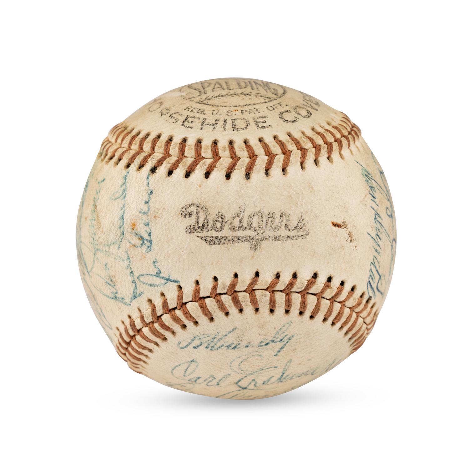 A 1957 Brooklyn Dodgers Team Signed Autograph Baseball (Beckett Authentication Services Letter of Authenticity)