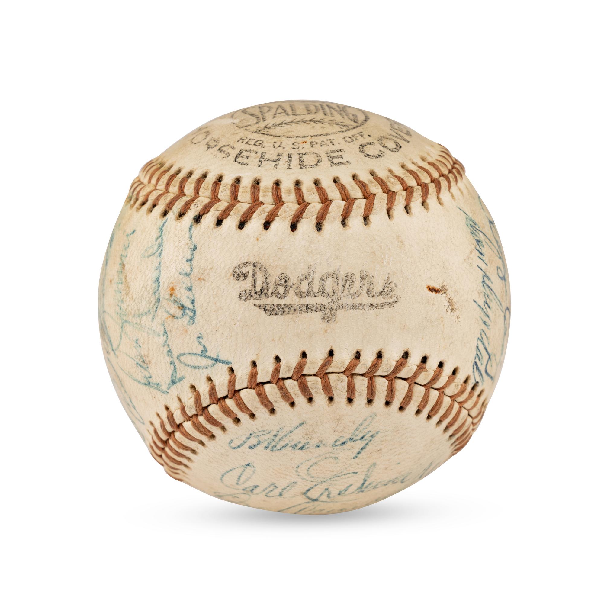 A 1957 Brooklyn Dodgers Team Signed Autograph Baseball (Beckett Authentication Services Letter of Authenticity)