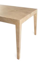 A J. Robert Scott Lacquered Goatskin Parchment Dining Table