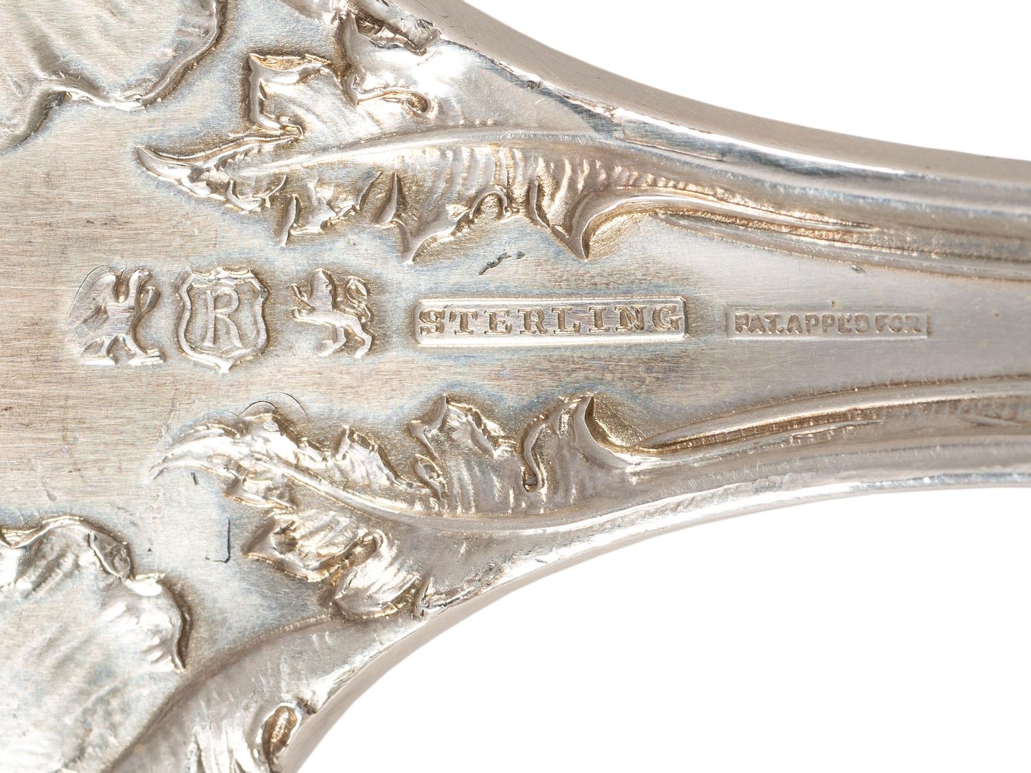 A Reed and Barton 'Love Disarmed' Silver Flatware Service