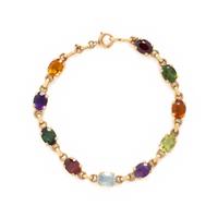 MULTIGEM AND YELLOW GOLD BRACELET