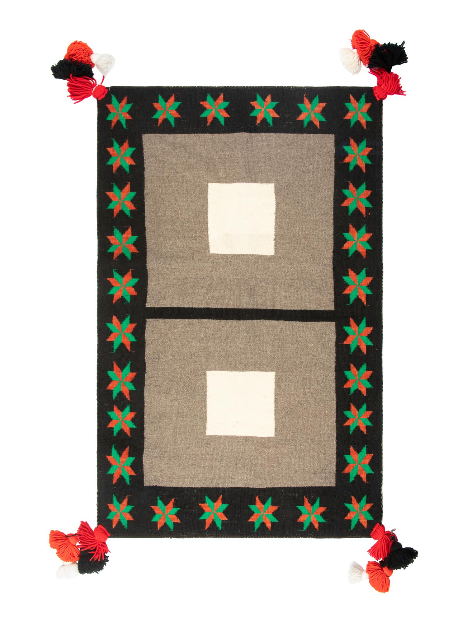 Navajo Double Sunday Saddle Blanket / Rug