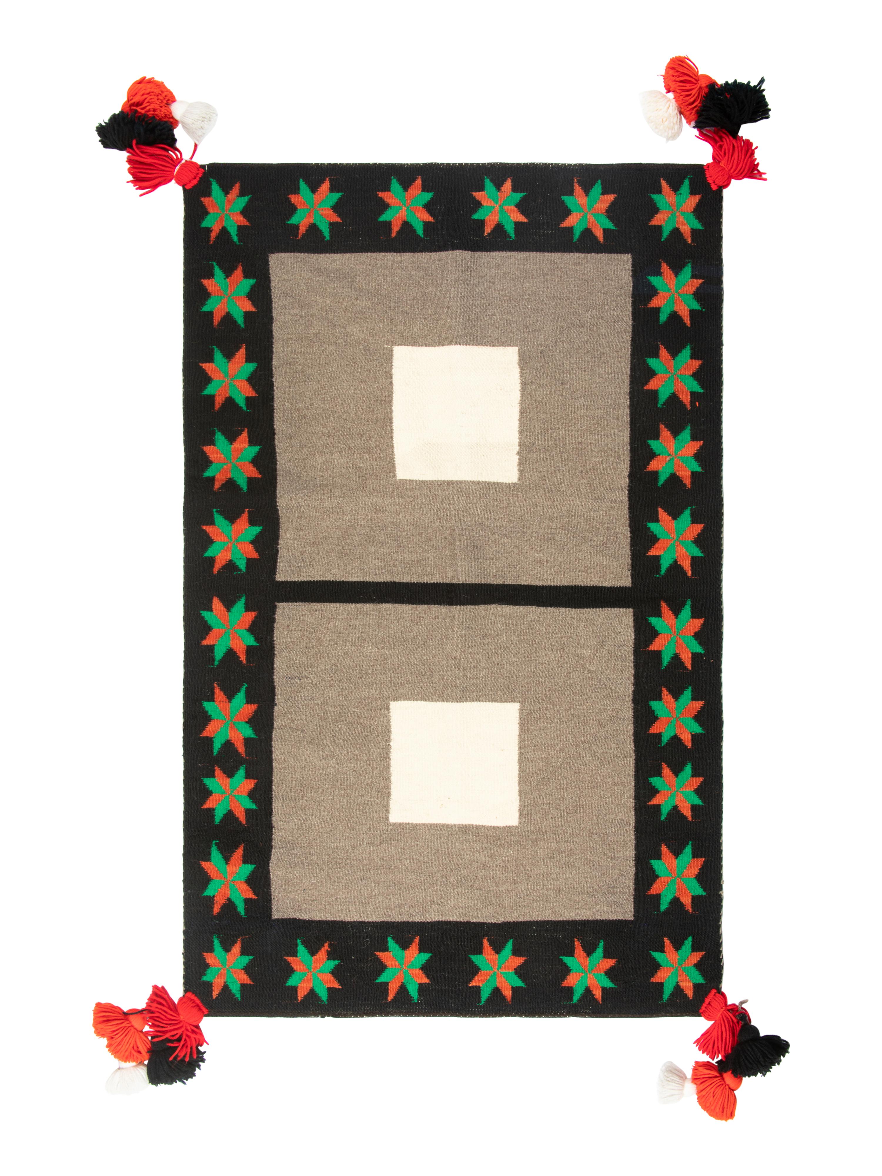 Navajo Double Sunday Saddle Blanket / Rug