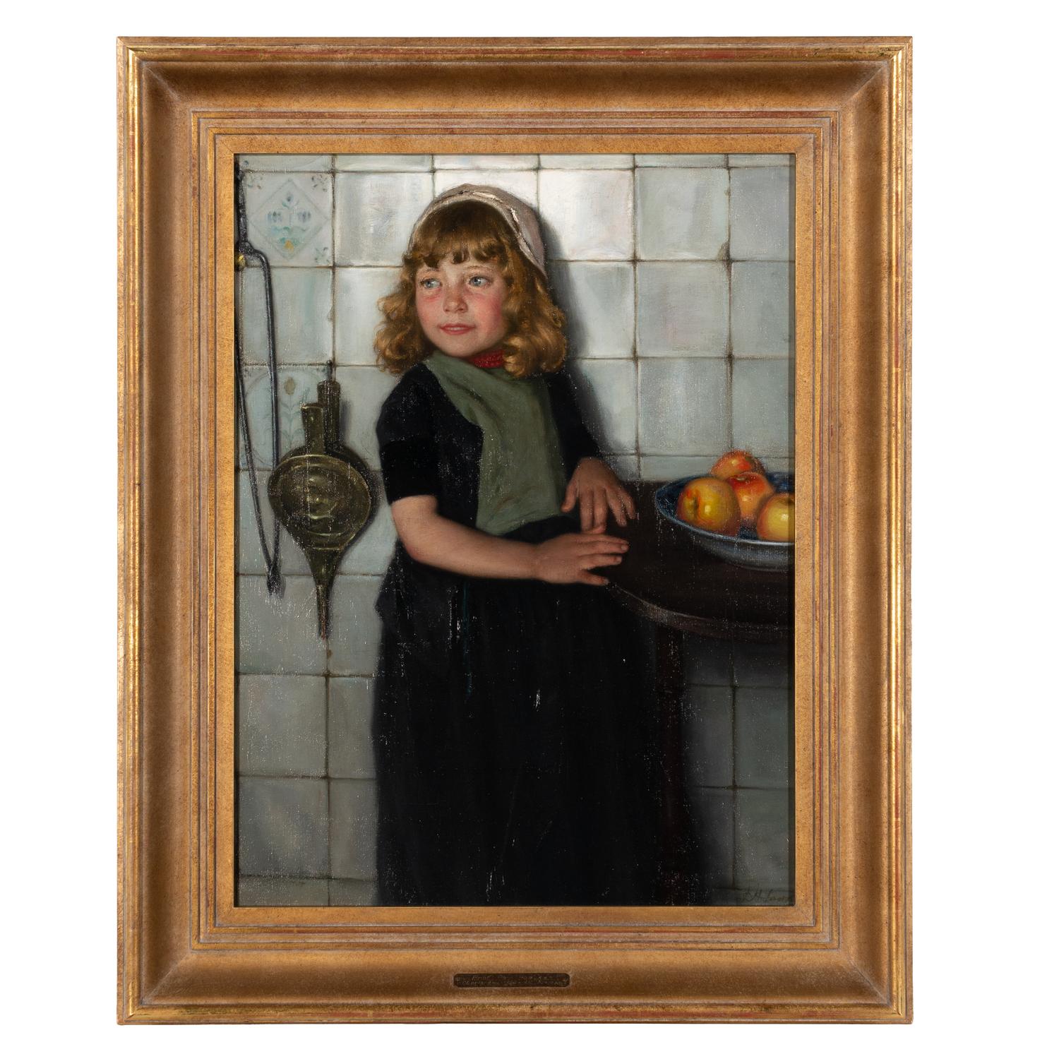 Paul Hoecker (German, 1854-1910) — Mädchen mit Äpfeln, c. 1880