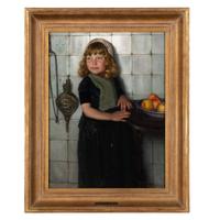 Paul Hoecker (German, 1854-1910) — Mädchen mit Äpfeln, c. 1880