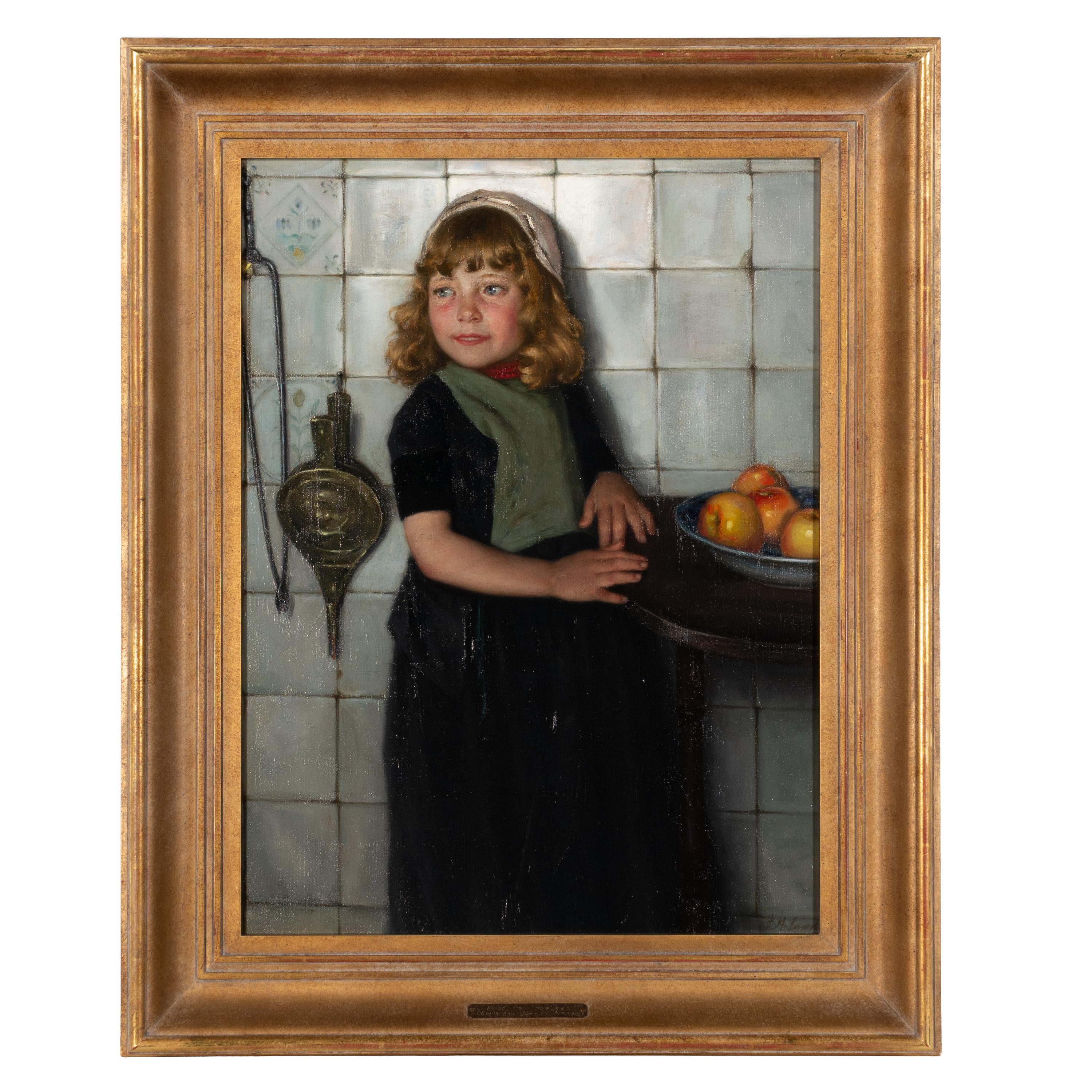 Paul Hoecker (German, 1854-1910) — Mädchen mit Äpfeln, c. 1880