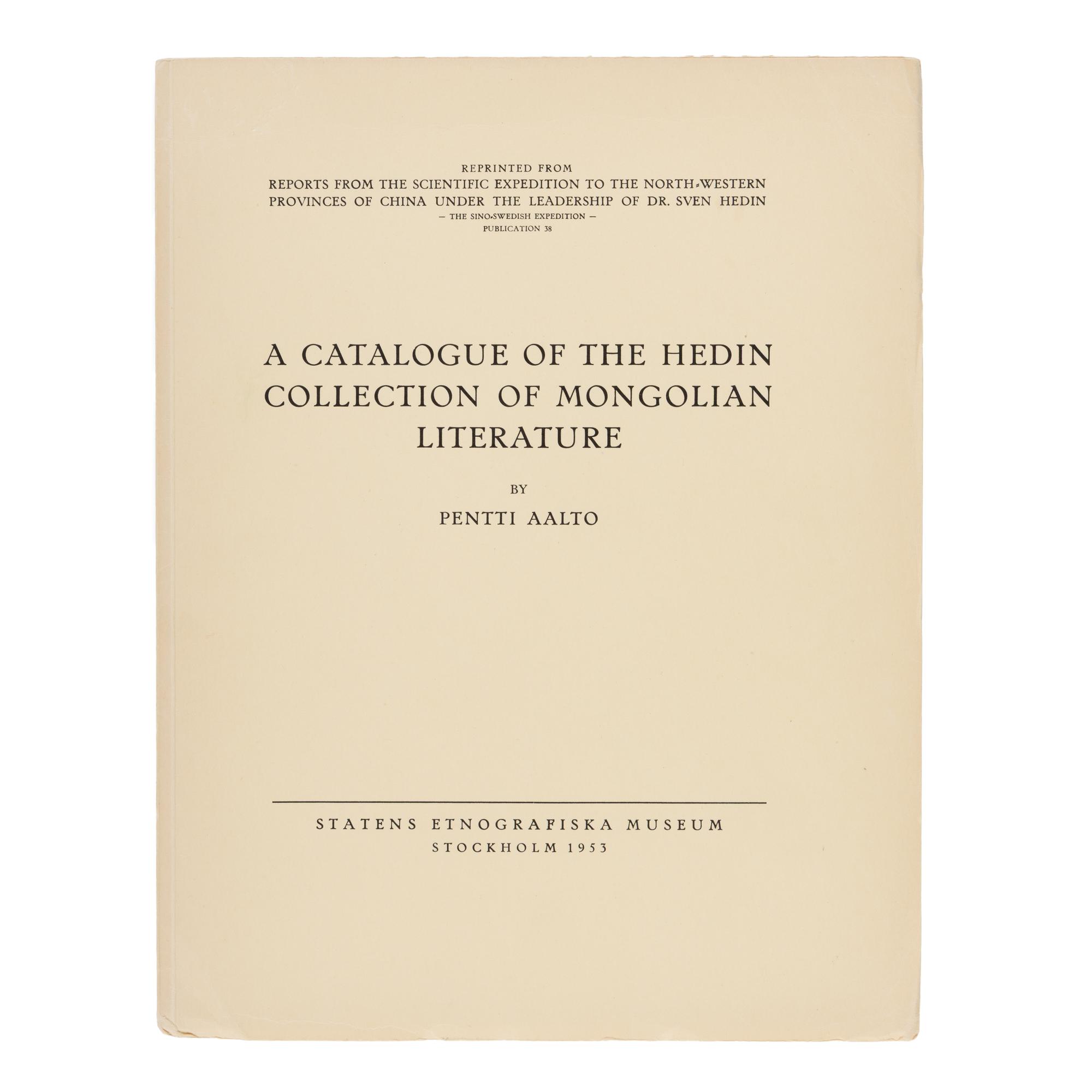 [Travel & Exploration]. (Hedin, Sven). Reports from the Scientific Expedition to the North-Western Provinces of China Under the Leadership of Dr. Sven Hedin
