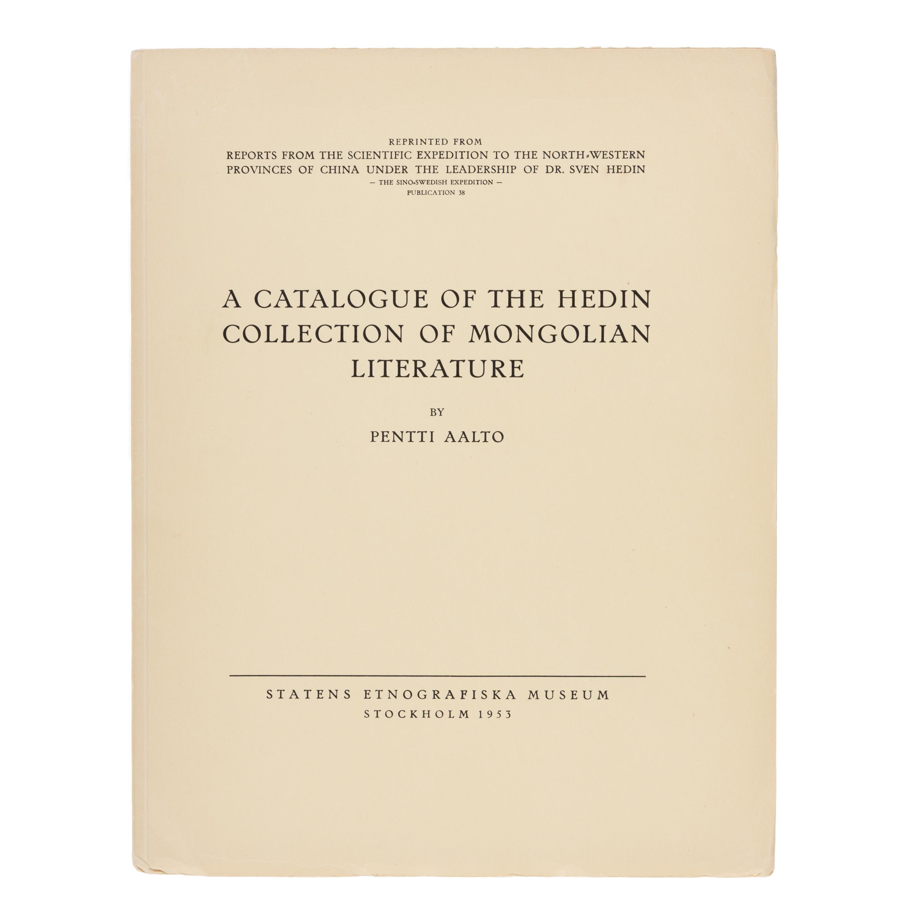 [Travel & Exploration]. (Hedin, Sven). Reports from the Scientific Expedition to the North-Western Provinces of China Under the Leadership of Dr. Sven Hedin