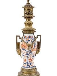 A French Gilt Bronze Mounted Japanese Porcelain Vase Mounted as a Lamp
