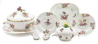 A Vienna Porcelain Dinner Service Width of widest platter 15 1/2 inches. — MID-18TH CENTURY, SOME PARTS ASSOCIATED
