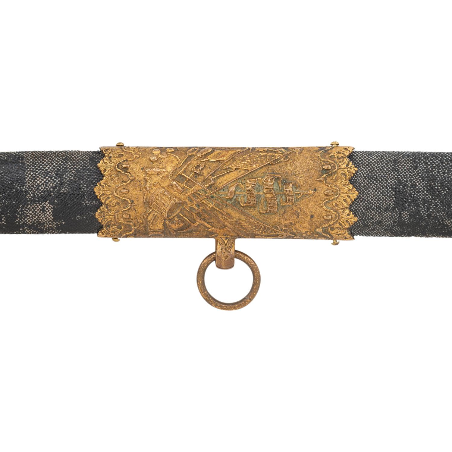 G.W. Simons & Bro. Retailed Collins Model 1850 Foot Officer's Sword Presented to Capt. Joseph Vaughan - 106th PA Volunteers