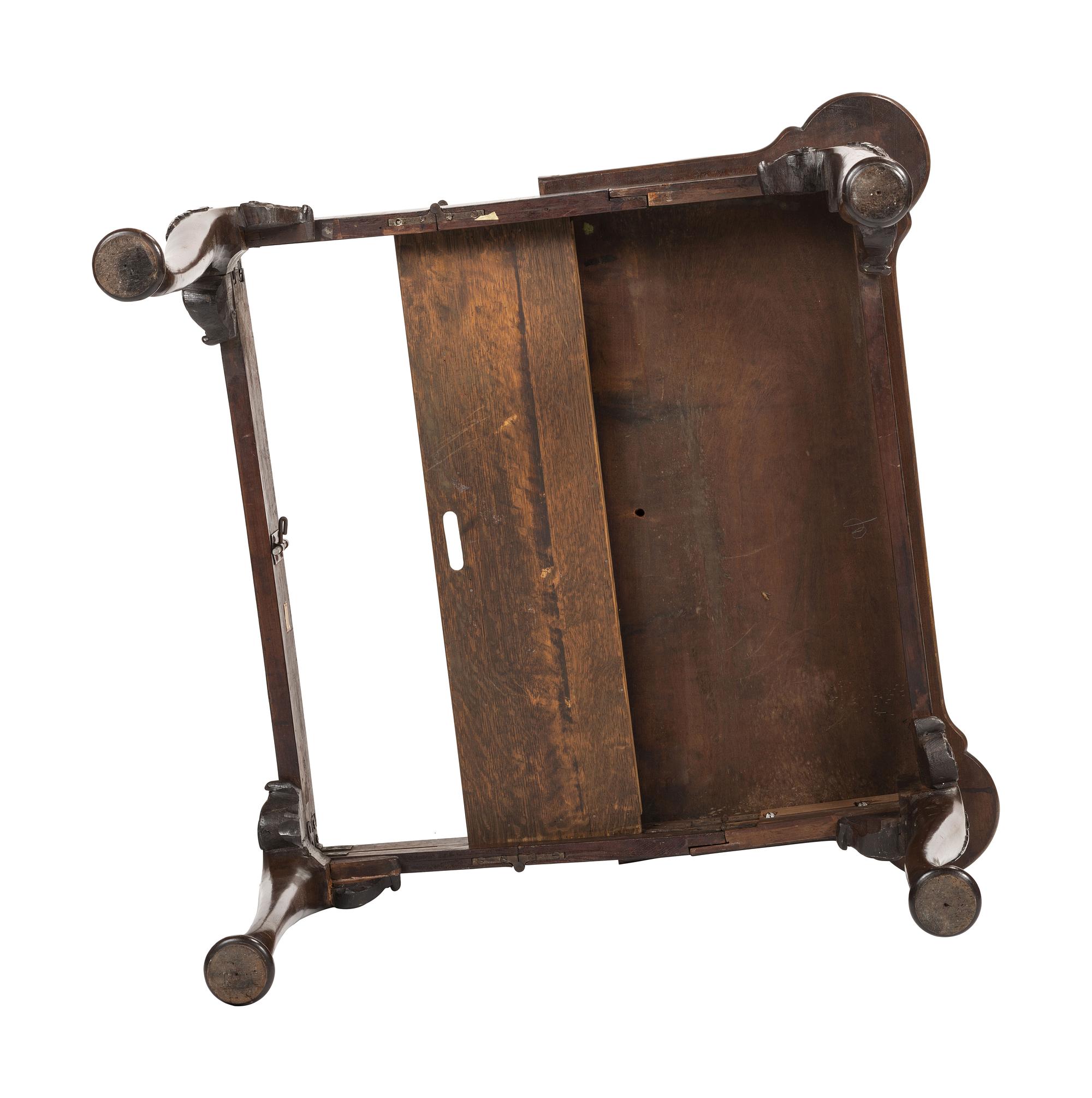 A George II-Style Mahogany Concertina-Action Game Table