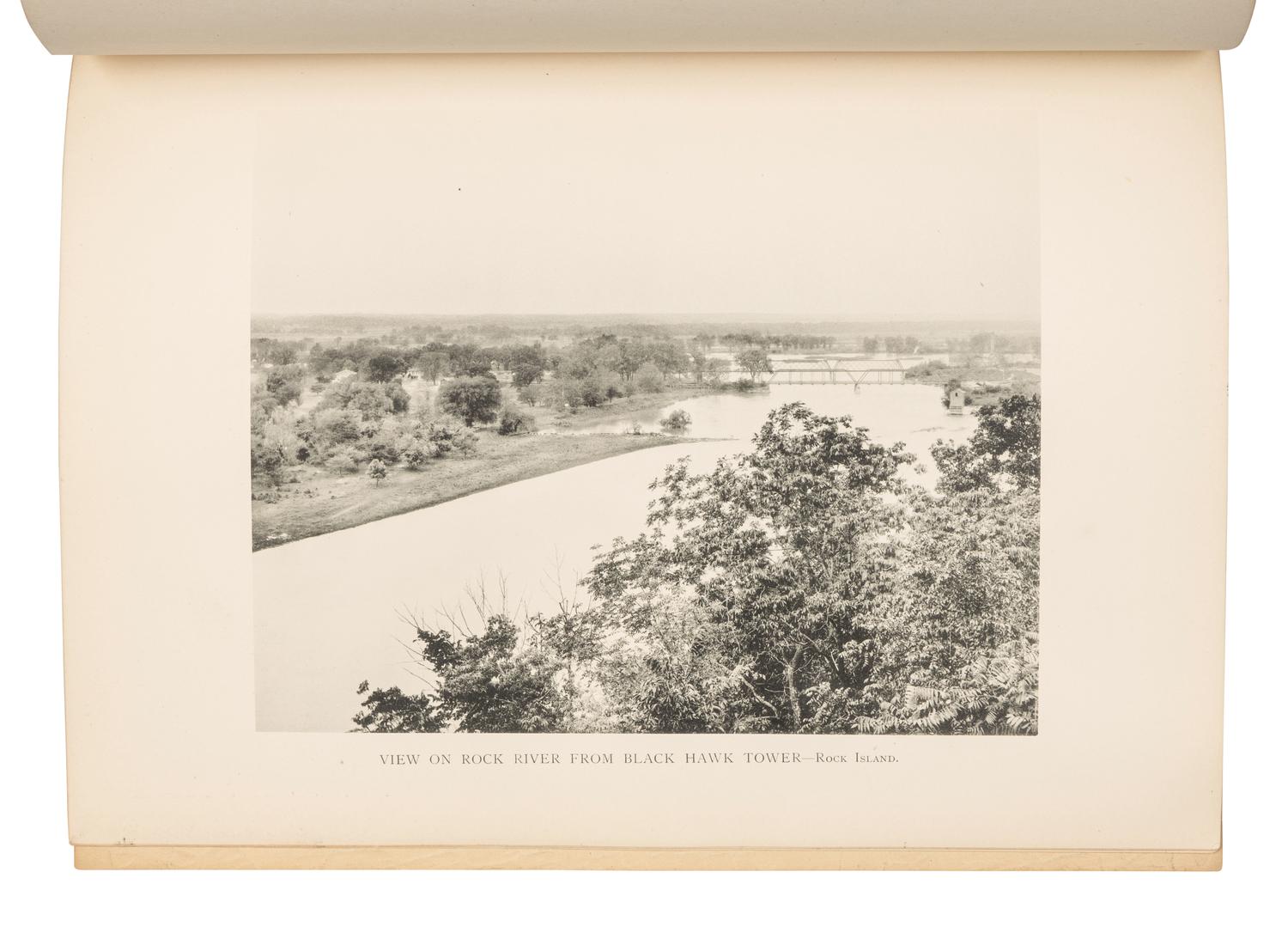 [PHOTOGRAPHY -- MISSISSIPPI RIVER]. Art Work of the Valley of the Mississippi from La Crosse, Wisconsin to Keokuk, Iowa . Oshkosh: Art Photogravure Co., 1899.