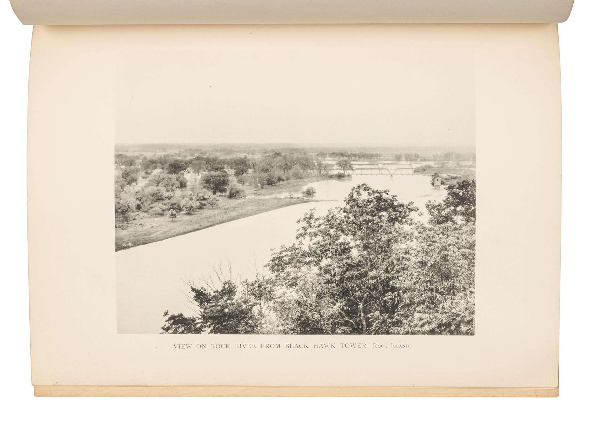 [PHOTOGRAPHY -- MISSISSIPPI RIVER]. Art Work of the Valley of the Mississippi from La Crosse, Wisconsin to Keokuk, Iowa . Oshkosh: Art Photogravure Co., 1899.