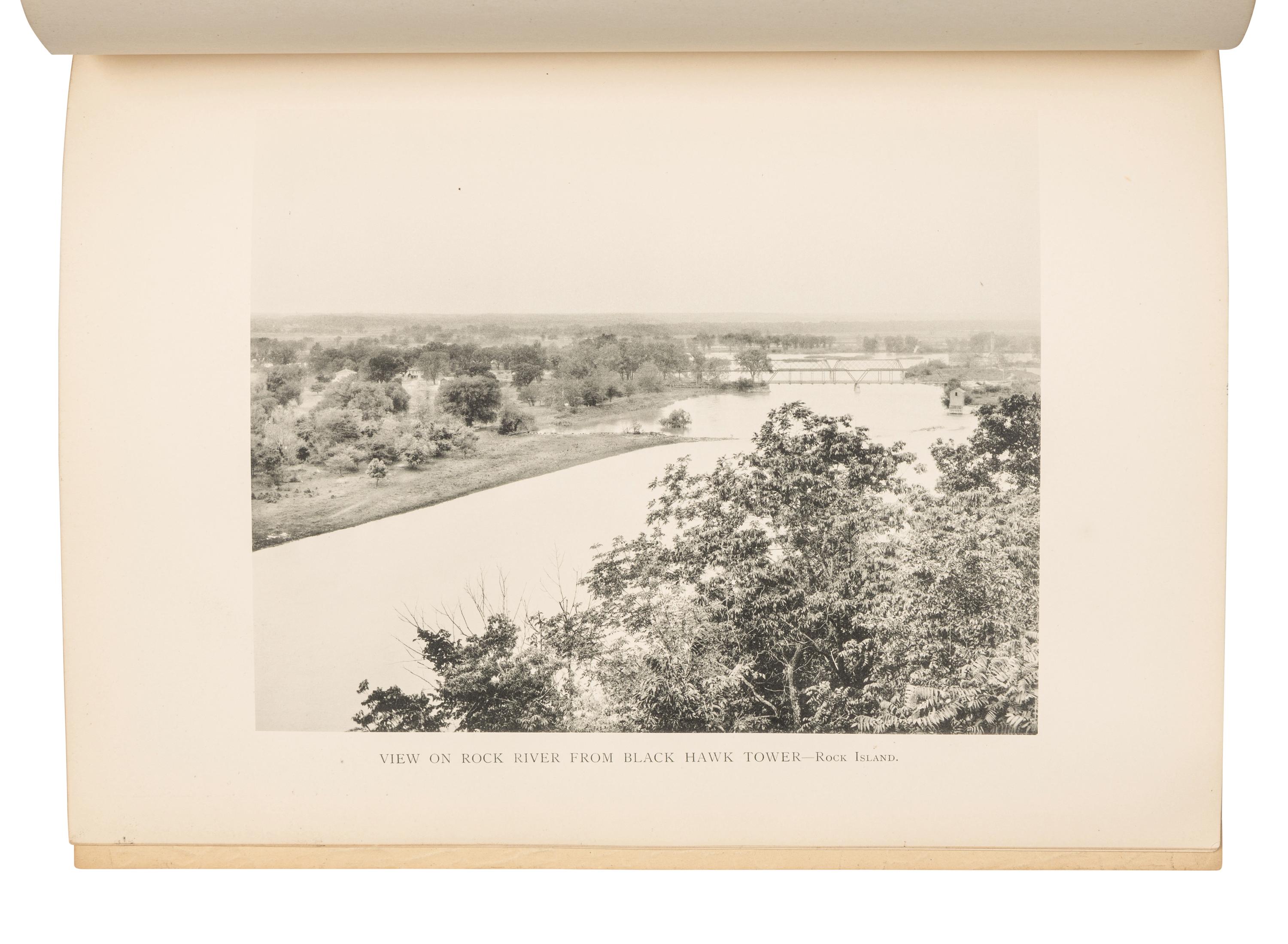 [PHOTOGRAPHY -- MISSISSIPPI RIVER]. Art Work of the Valley of the Mississippi from La Crosse, Wisconsin to Keokuk, Iowa . Oshkosh: Art Photogravure Co., 1899.