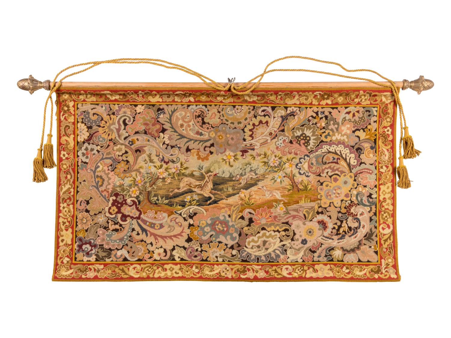 A Victorian Needlepoint Tapestry