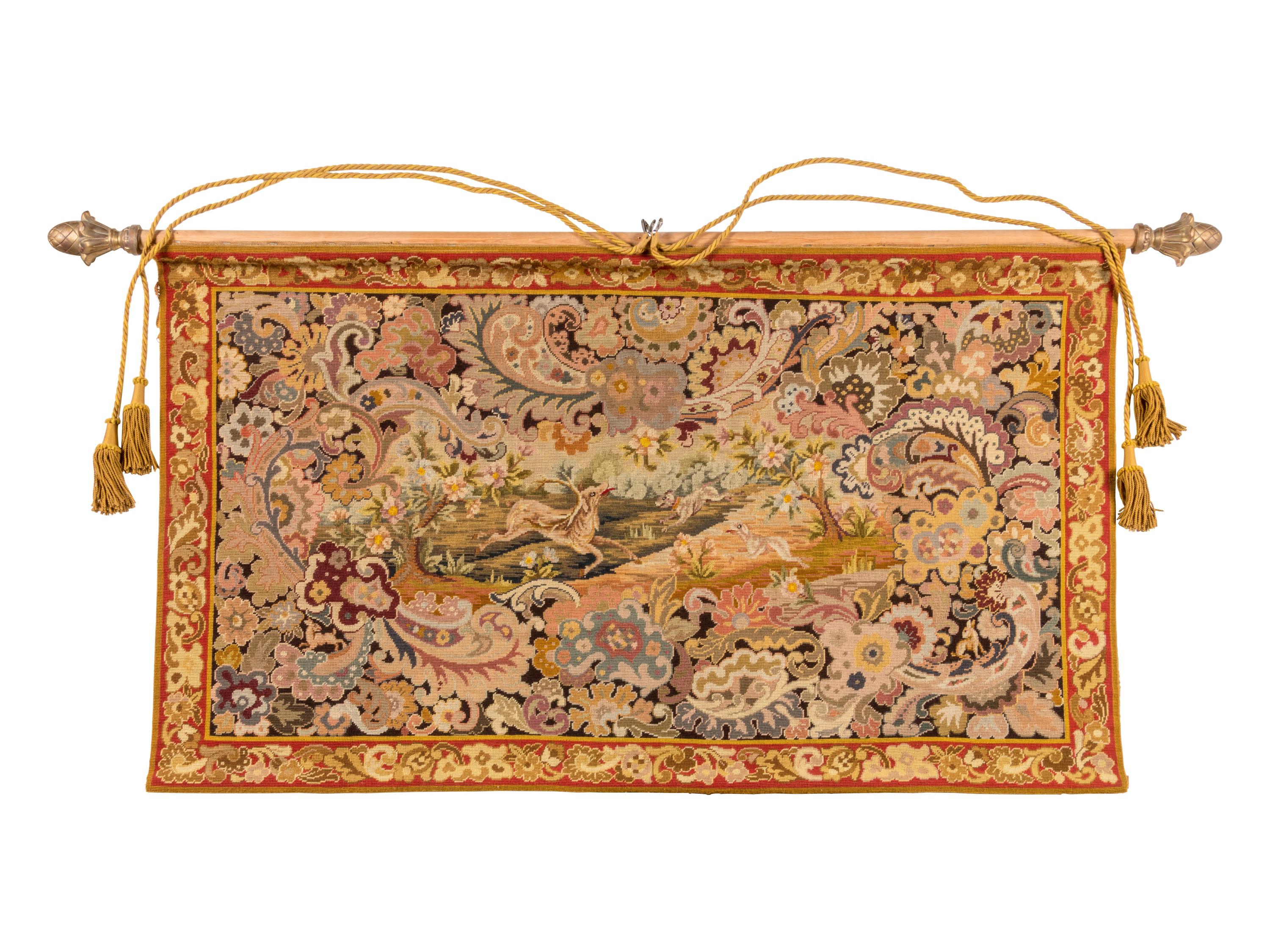 A Victorian Needlepoint Tapestry