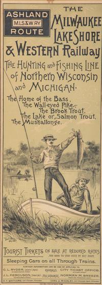 [RAILROAD - TRANSPORTATION]. The Milwaukee Lake Shore & Western Railway . Chicago: Poole Bros., Printers and Engravers, ca 1890-1910.