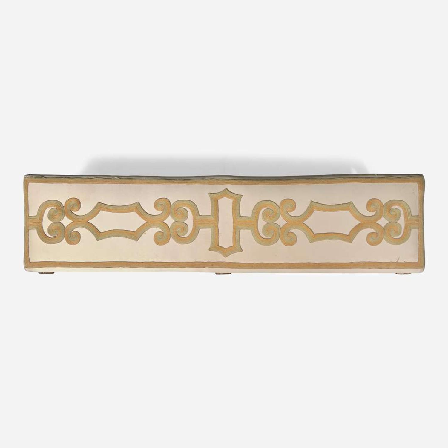 An Italian Neoclassical style painted wood bench late 19th / 20th century