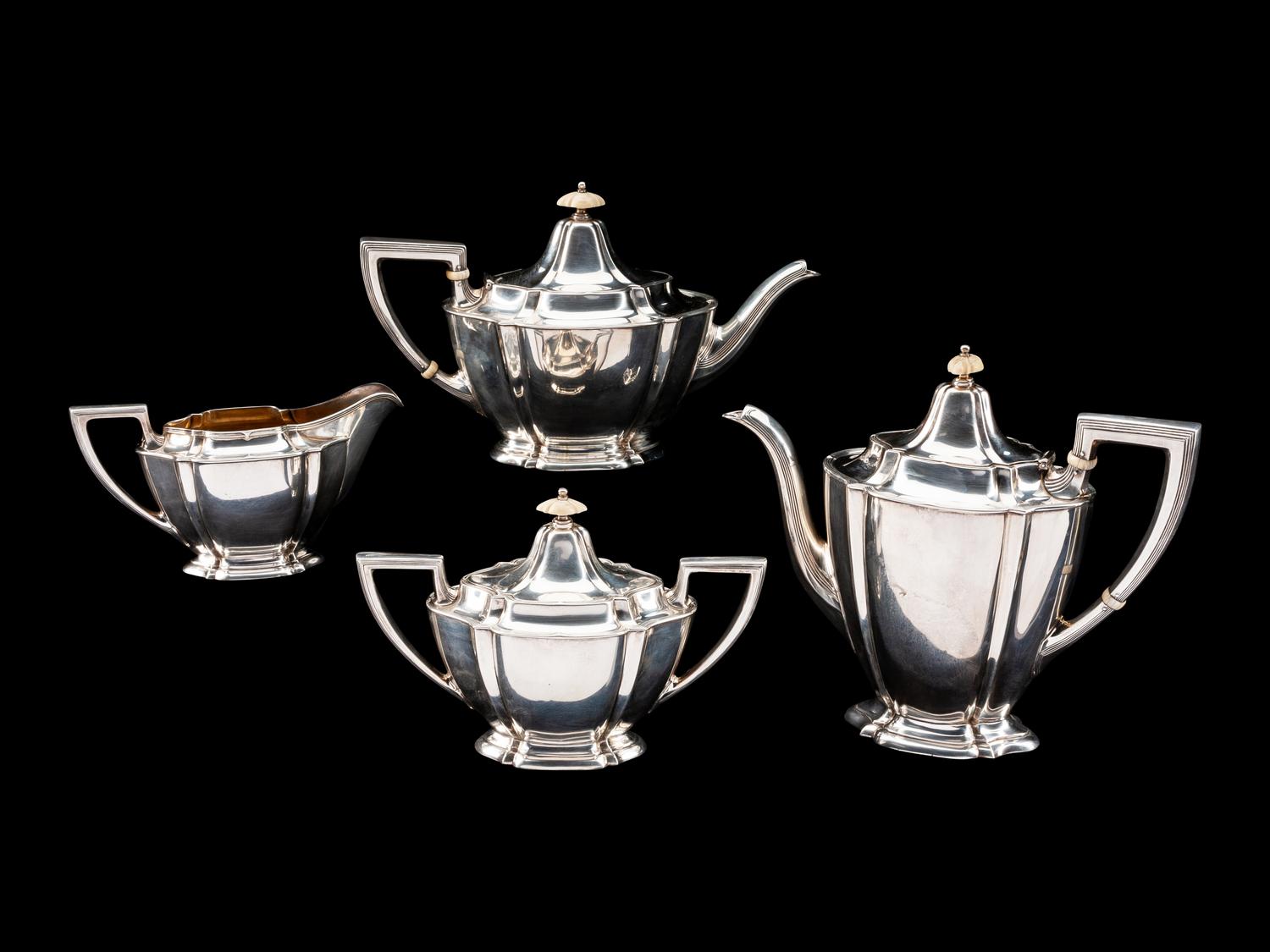 An American Silver Four-Piece Tea and Coffee Service