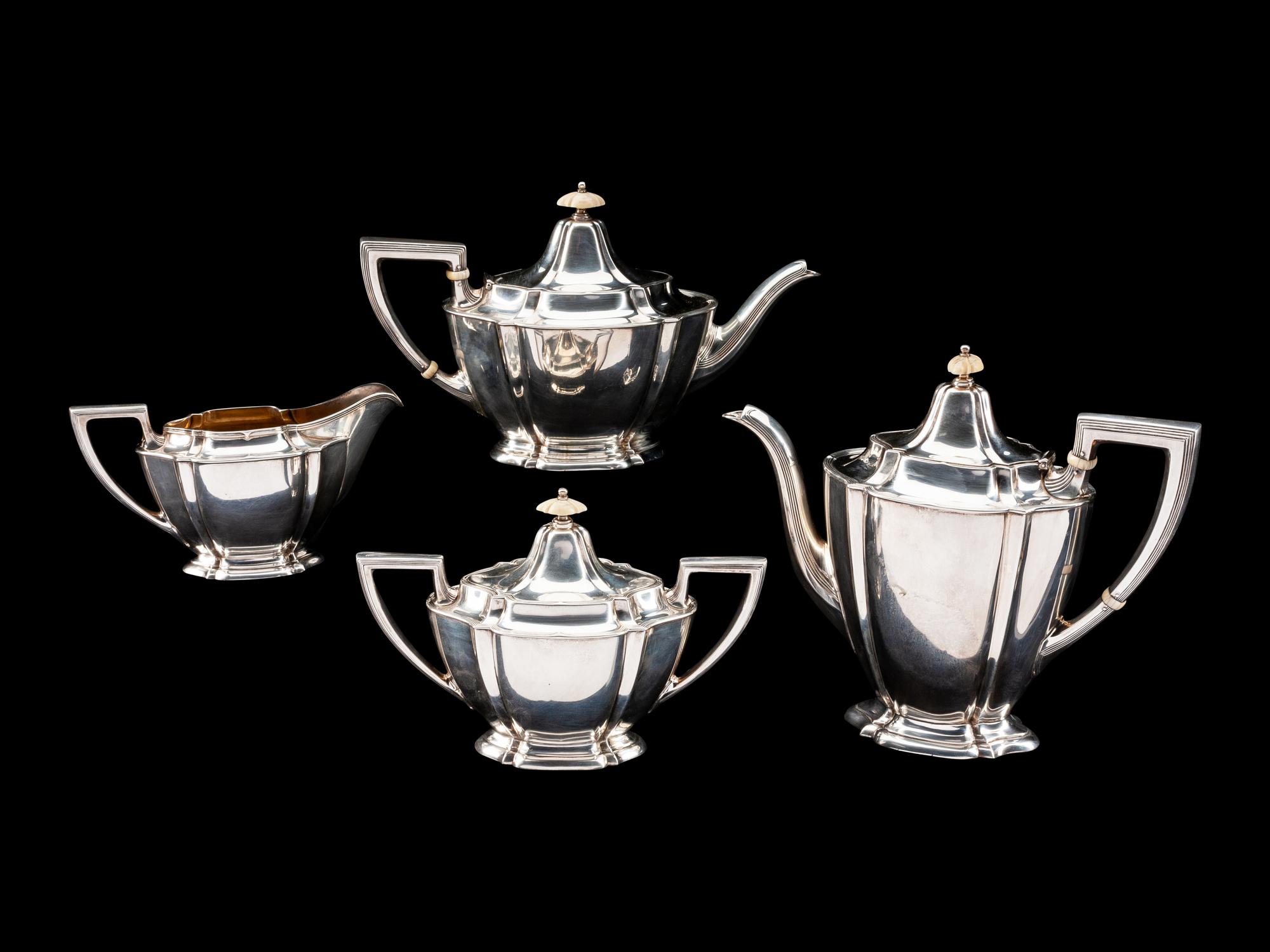 An American Silver Four-Piece Tea and Coffee Service