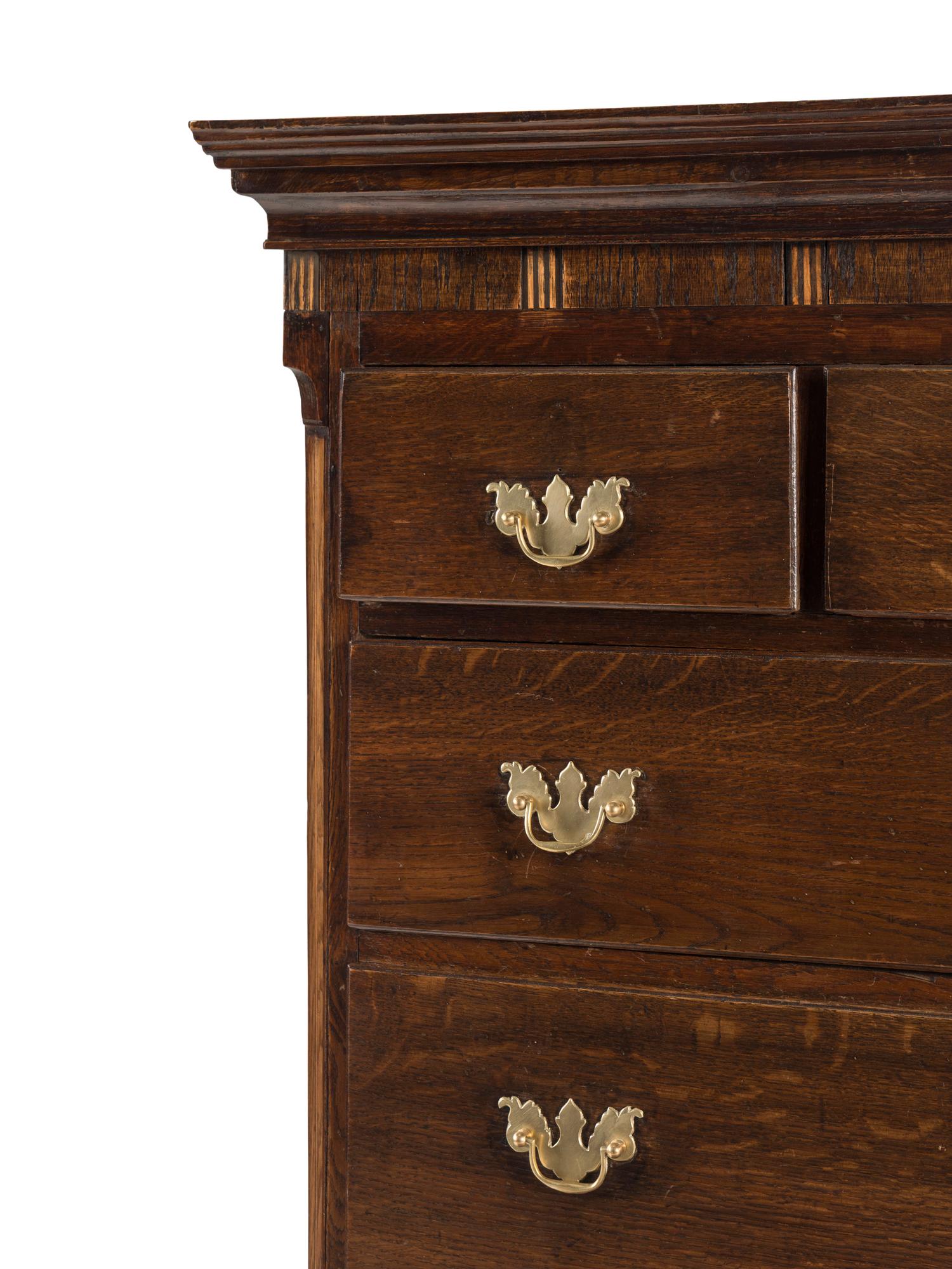 A George III Oak Chest-on-Chest