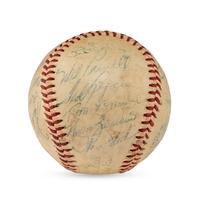 A 1956 Boston Red Sox Team Signed Autograph Baseball Featuring Ted Williams (Beckett Authentication Services Letter of Authenticity)