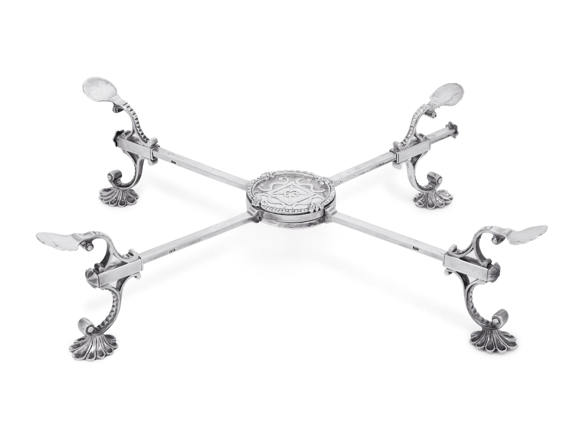 A George III Silver Dish Cross