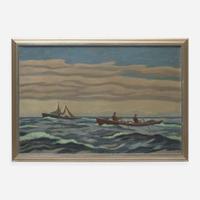 Ross E. Moffett (American, 1888–1971) Fishing Boats