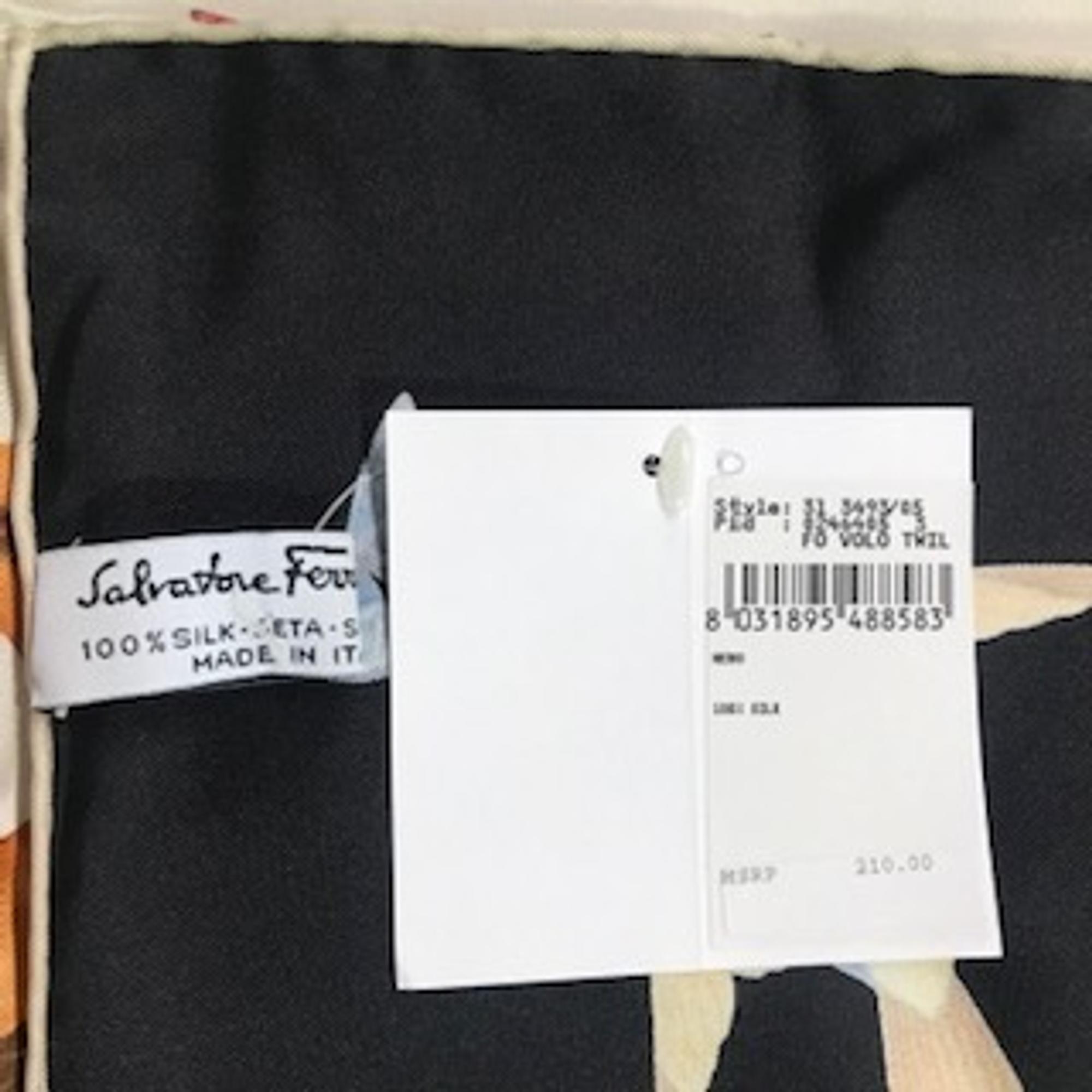 Salvatore Ferragamo Silk Scarf, 1980-90s