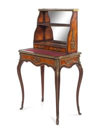 A Napoleon III Style Gilt Bronze Mounted Kingwood Bonheur du Jour