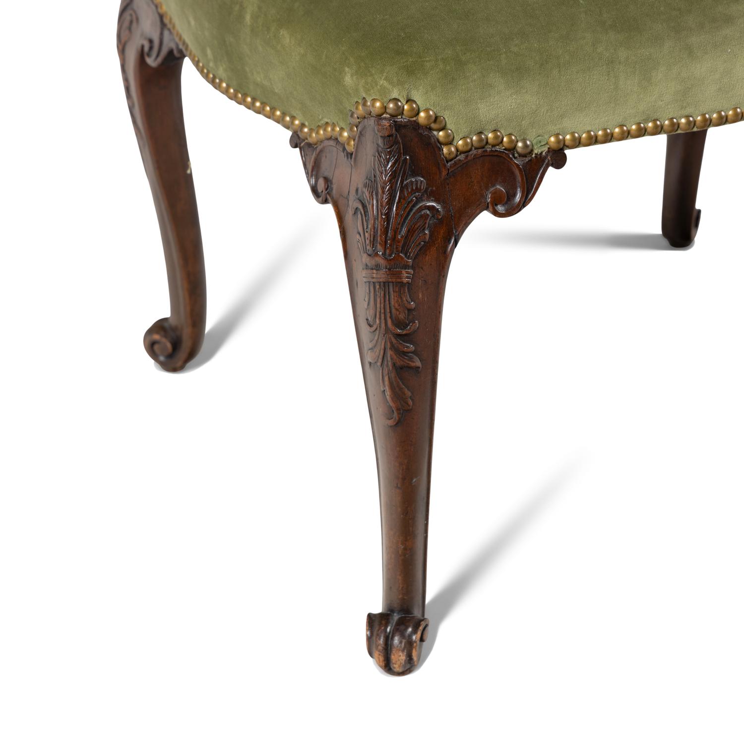 A George II Carved Mahogany Stool