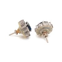 SAPPHIRE AND DIAMOND EARRINGS