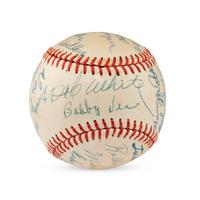 A 1958 Winston Salem Red Birds Team Signed Autograph Baseball