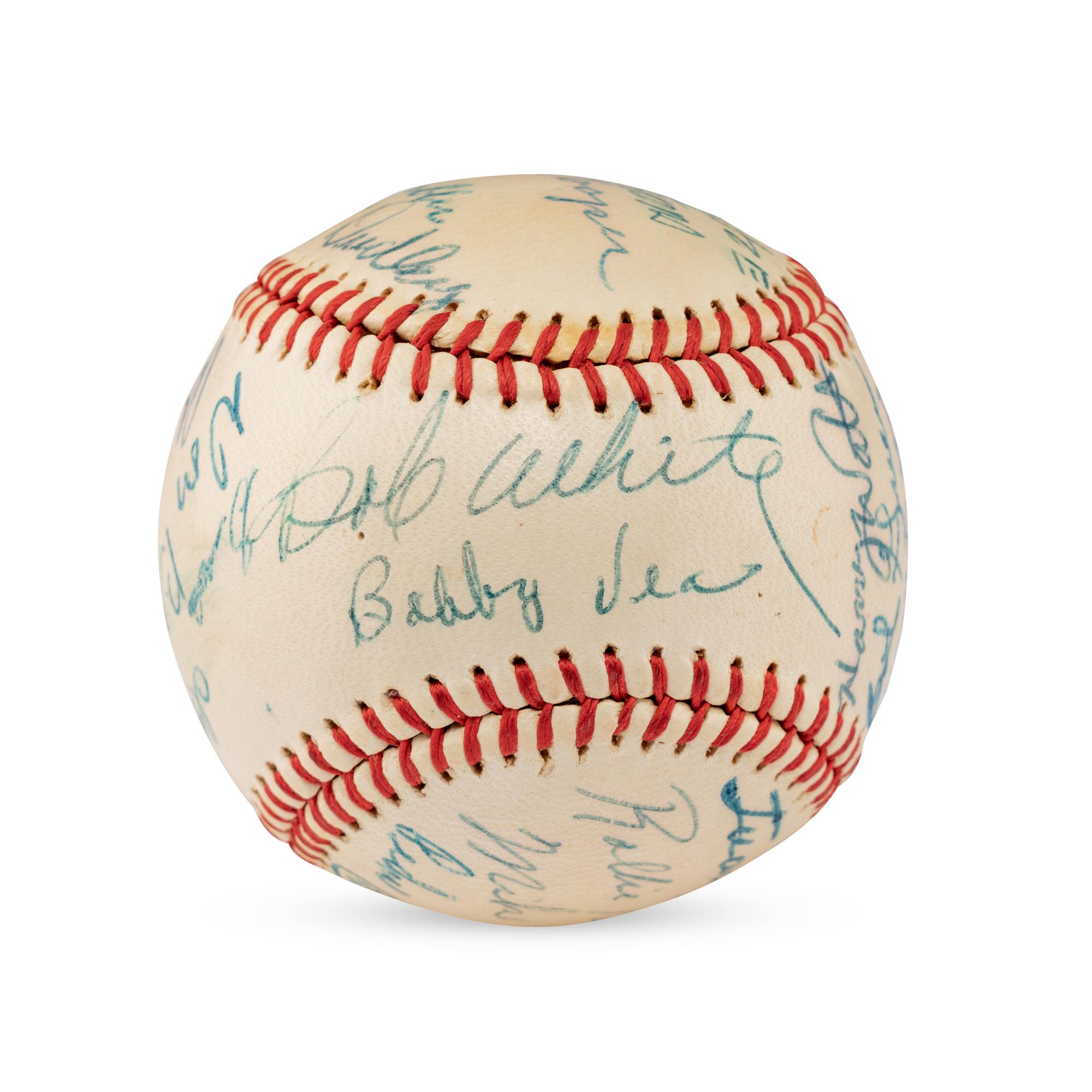 A 1958 Winston Salem Red Birds Team Signed Autograph Baseball