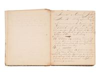 JACKSON, Col. Oscar L. (1840-1920). Five journals, incl. descriptions of Oscar L. Jackson's political activism during the 1860 campaign and his service with 63rd OVI, with campaign broadside noting Jackson as a speaker.