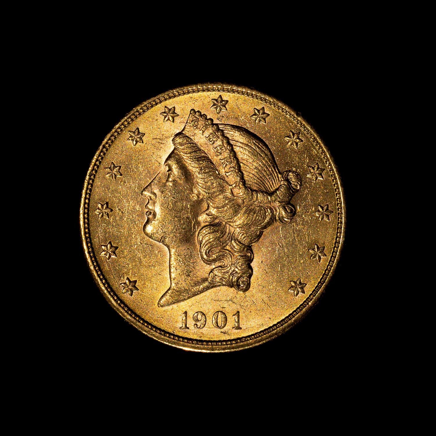 A United States 1901 Liberty $20 Gold Coin