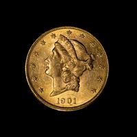 A United States 1901 Liberty $20 Gold Coin