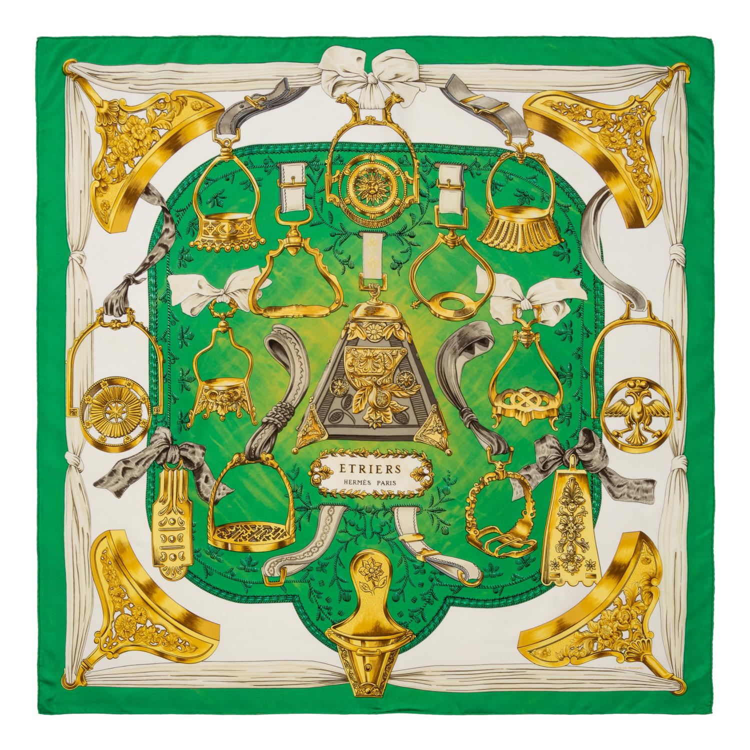 Four Hermès 90cm Silk Scarf, Carré
