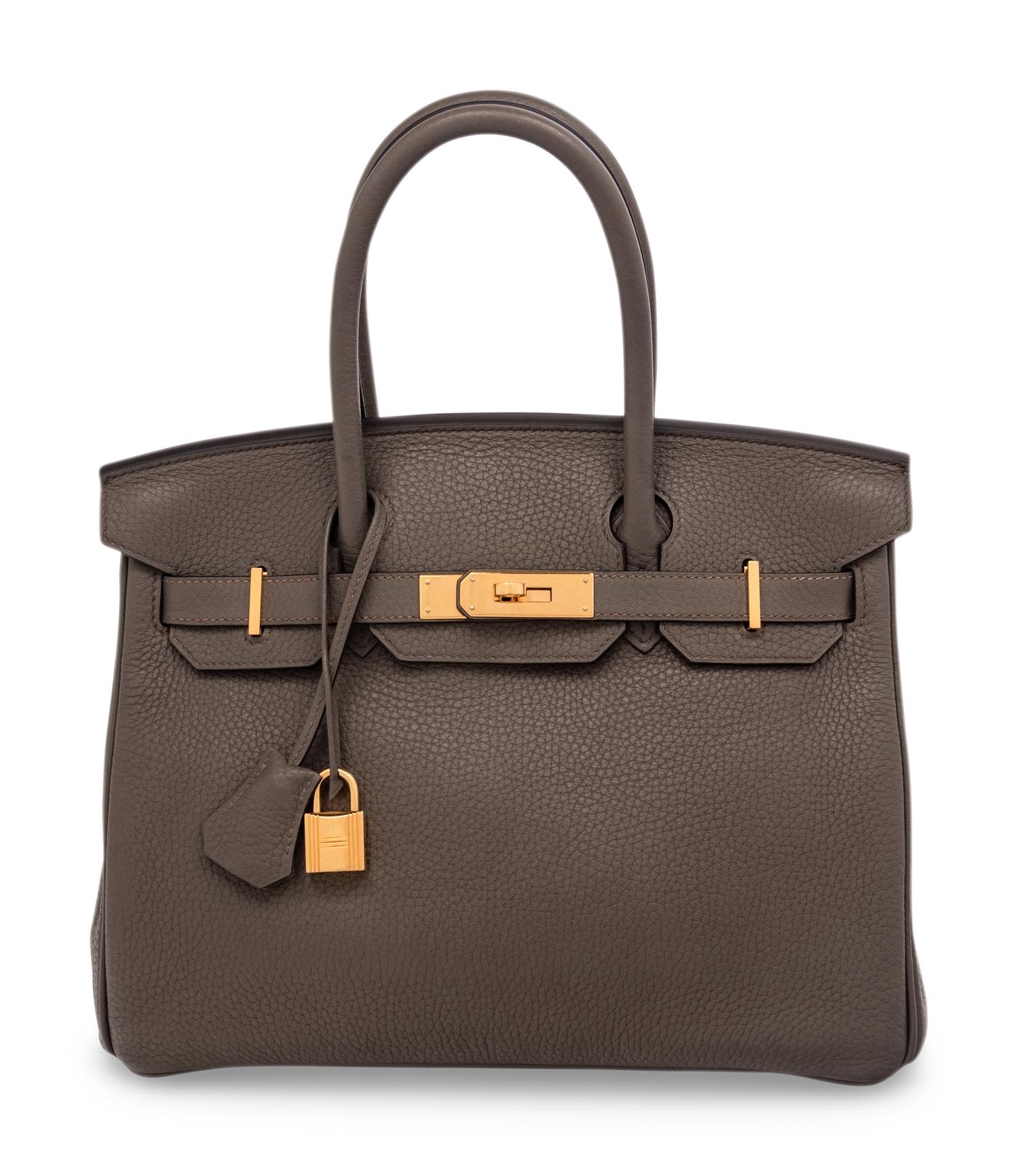 HERMÈS BIRKIN 30 IN CLEMENCE LEATHER