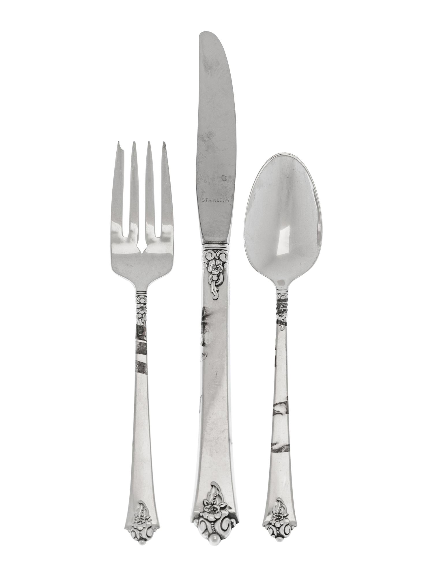 An American Silver Flatware Service