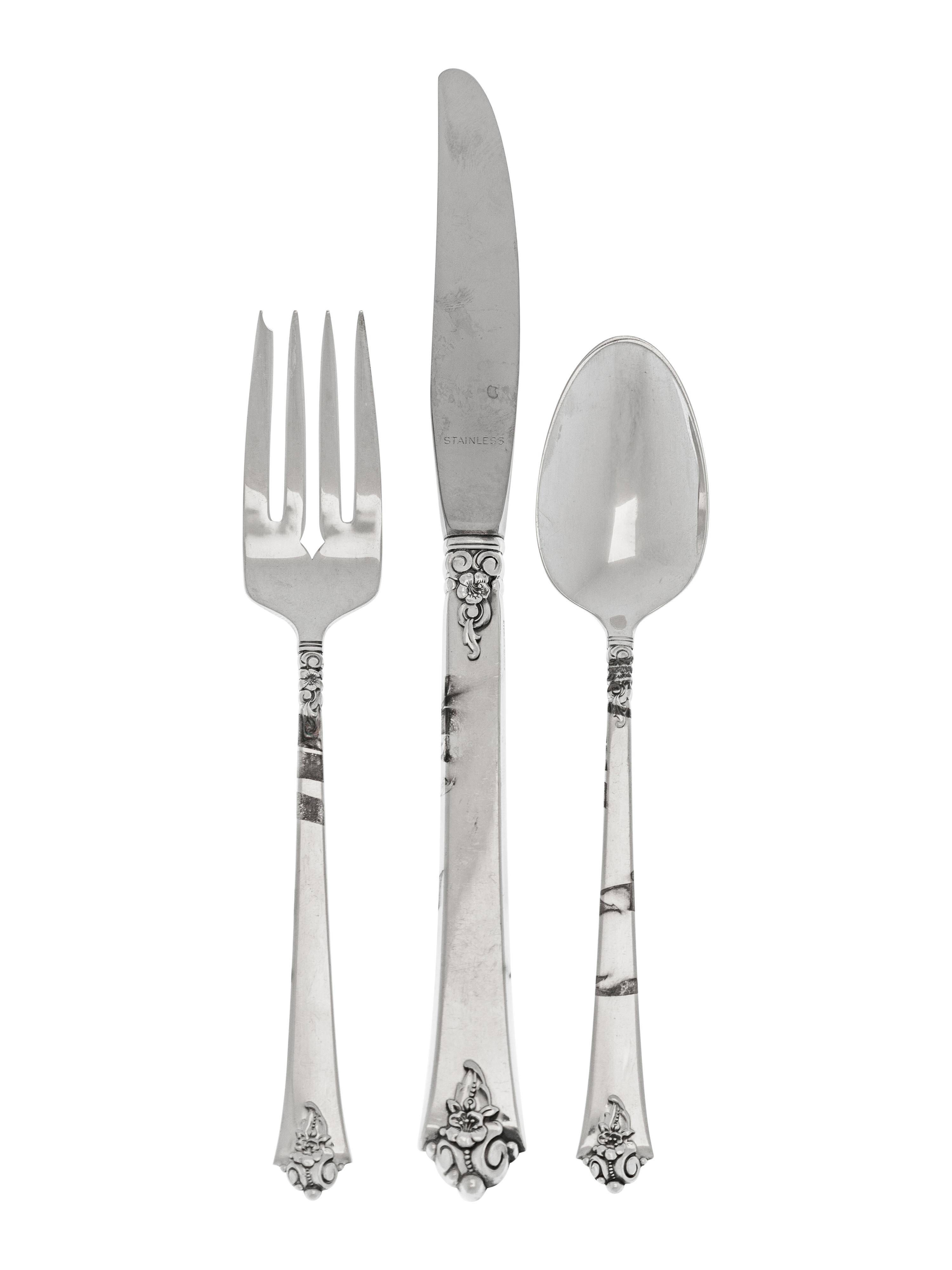 An American Silver Flatware Service