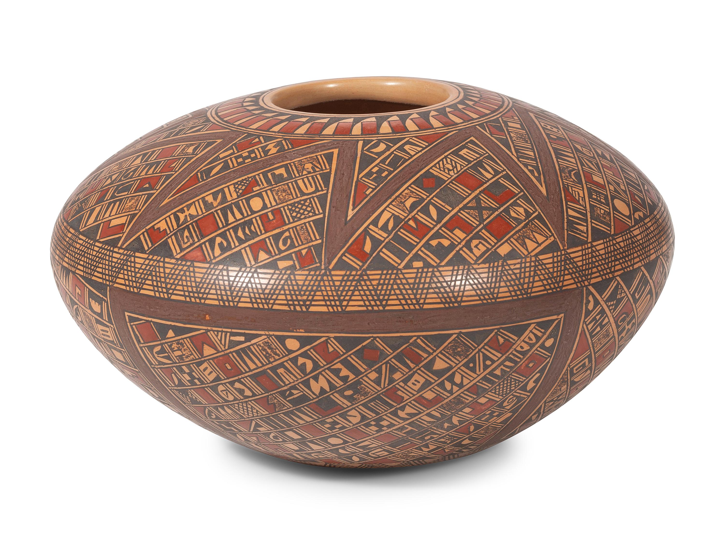 Polychrome Pottery Bowl
