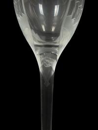 A Set of of Sixteen Lalique Ange Champagne F lutes