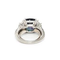 OSCAR HEYMAN, ALEXANDRITE AND DIAMOND RING